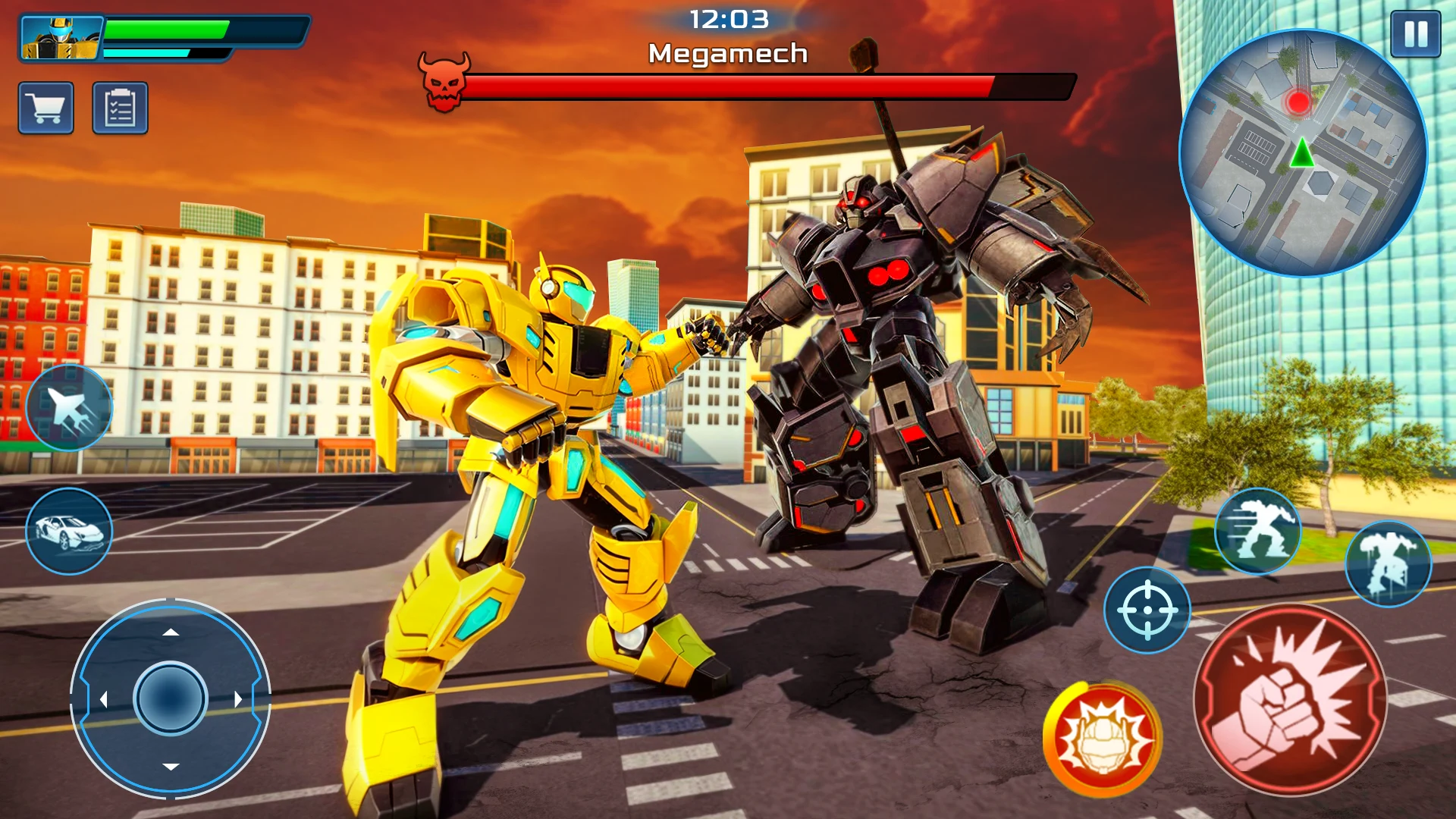 Robot City War: Car Transform screenshot