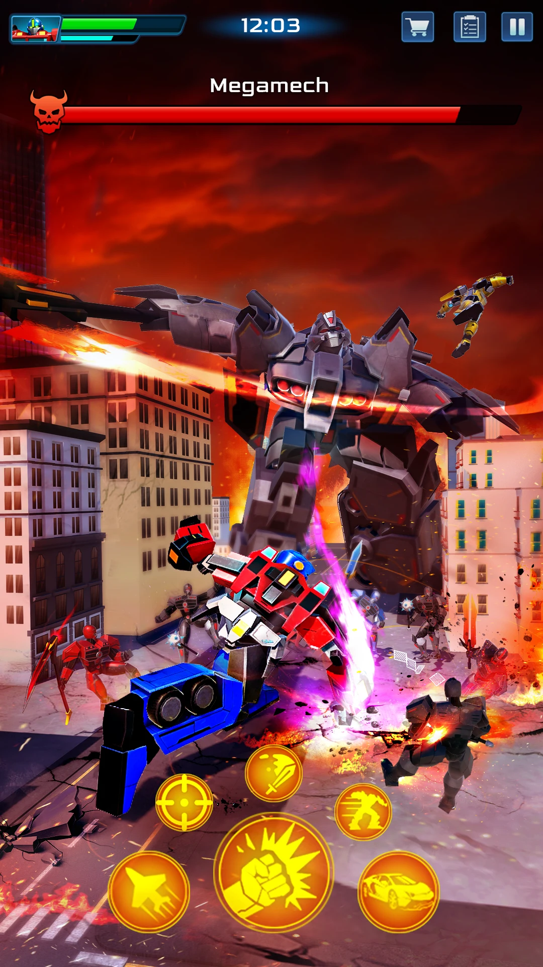 Robot City War: Car Transform screenshot