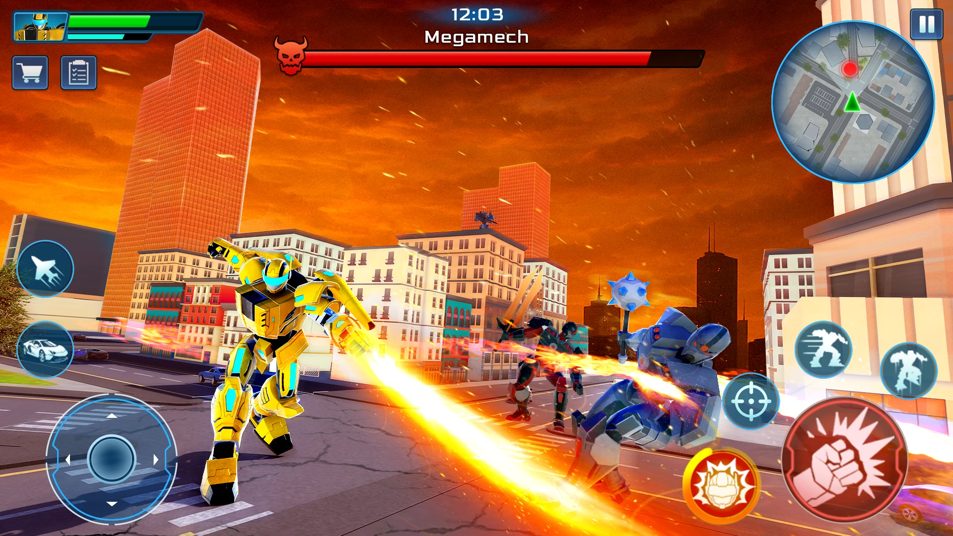 Robot City War: Car Transform screenshot